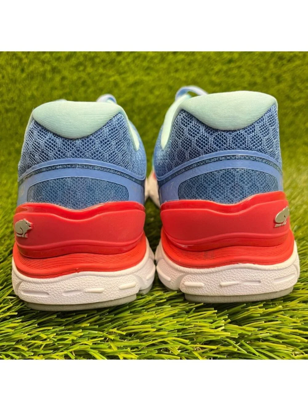 Karhu Fast 7 MRE Womens Size 9 Silver Lake Blue Athletic Running Shoes Sneakers